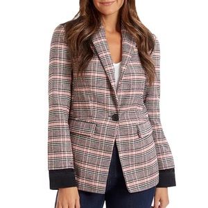 Ella Moss menswear plaid blazer